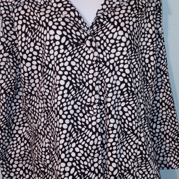 Bamboo Traders Black White Collar 3 Buttons Jacket Size 3X - Picture 3 of 8